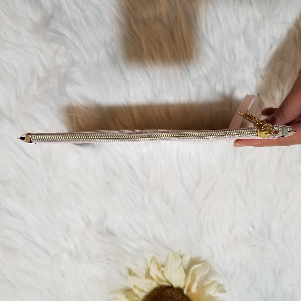 DCI Animal prints Cosmetic And Makeup Bag with Floating Gold Glitters New! - Picture 8 of 11